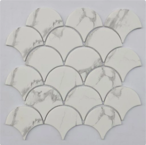 Calacatta Scale - glass tile